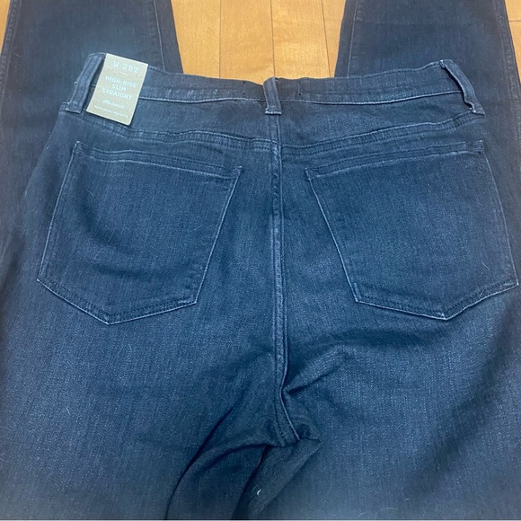 Madewell Women's Size 28 Tall Slim Straight Leg Faded Black NWT Jeans - Picture 2 of 9